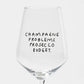 Weißweinglas 'Champagne Problems. Prosecco Budget' edition selekkt