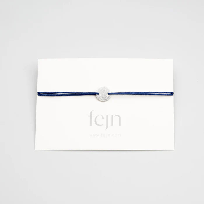 Armband 'Satin Disc' – Silber / blue fejn Jewelry