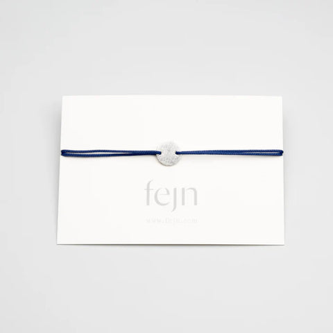 Armband 'Satin Disc' – Silber / blue fejn Jewelry