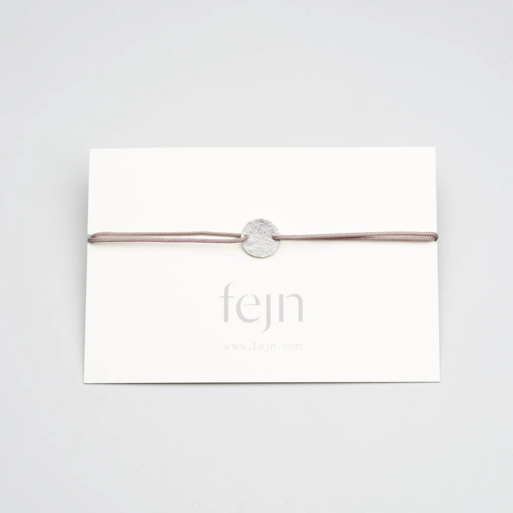 Armband 'Satin Disc' – Silber / grey fejn Jewelry