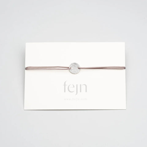 Armband 'Satin Disc' – Silber / grey fejn Jewelry