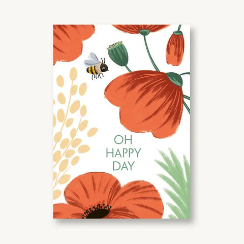 Postkarte 'Oh happy day' 54 illustration