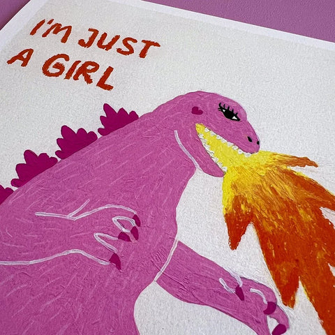 Print DIN A4 'I'm just a girl in the world'