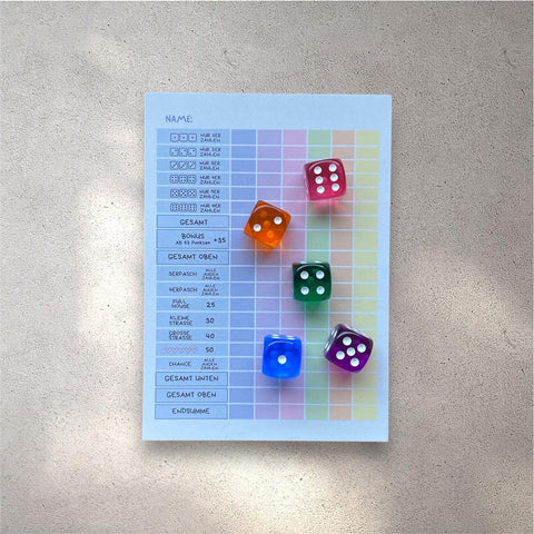 Würfelspiel-Set 'Bunt' Dicey Cologne