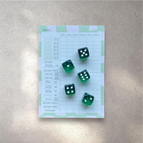 Würfelspiel-Set 'Grün' Dicey Cologne