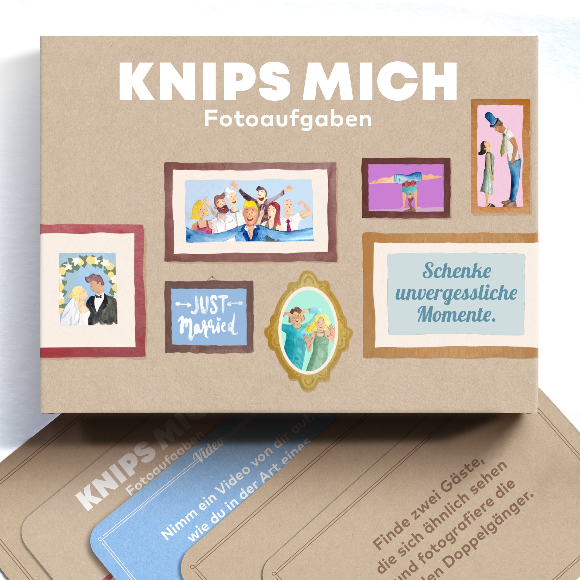 Hochzeitsspiel 'Knips mich' Chaoskarten
