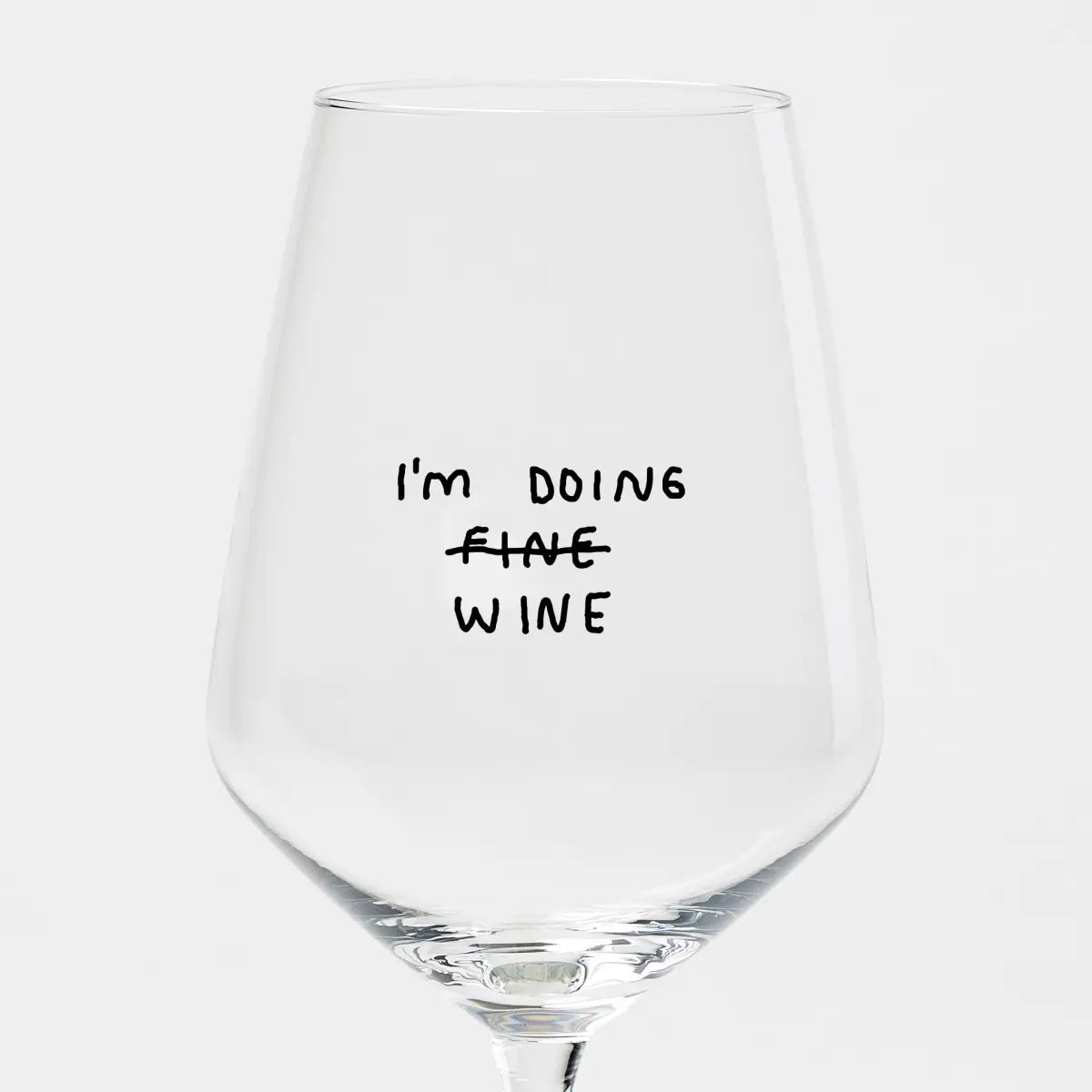 Weißweinglas 'I'm Doing Wine' edition selekkt