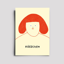 Postkarte 'Küsschen'