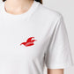 T-Shirt 'I Garde Feeling' – weiß/rot pinke distel