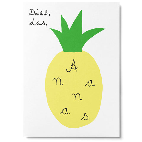 Postkarte 'Dies, das,' – Ananas Unter Pinien