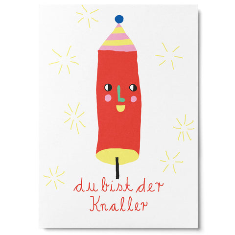 Postkarte 'Du bist der Knaller' Unter Pinien