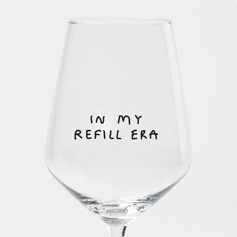 Weißweinglas 'In My Refill Era' edition selekkt