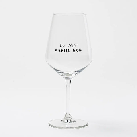 Weißweinglas 'In My Refill Era' edition selekkt