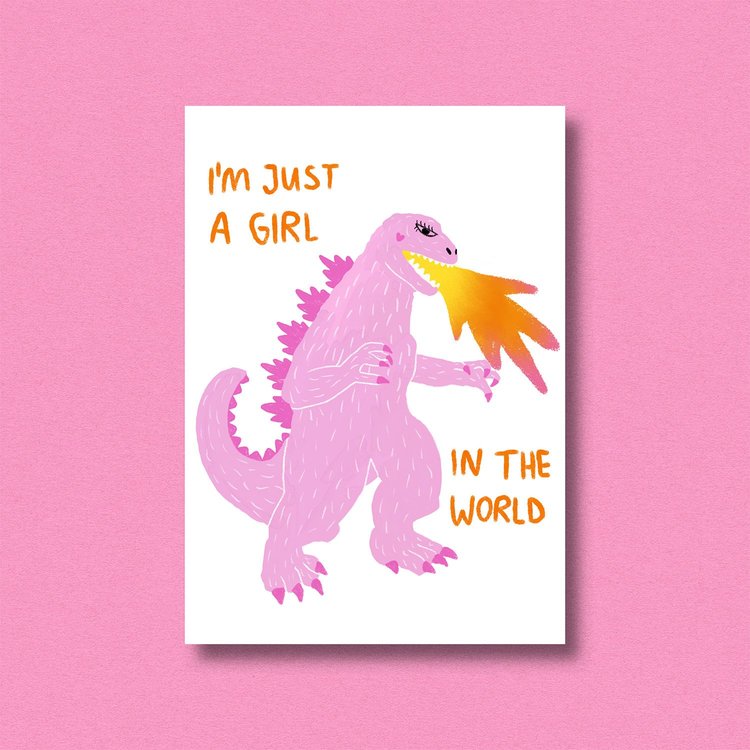 Postkarte I'm just a girl in the world' Jenne Graßmann