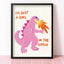 Print DIN A4 'I'm just a girl in the world'