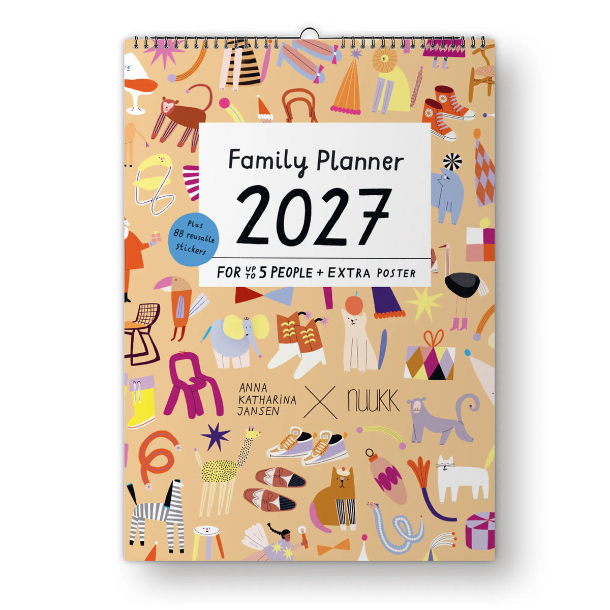 Familienkalender 2027 inkl. Poster + 88 Sticker Nuukk / Anna Katharina Jansen