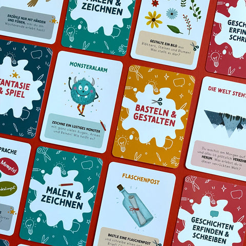 Kreativitätskarten für Kinder 'Starke Ideen' Rüsselfuchs