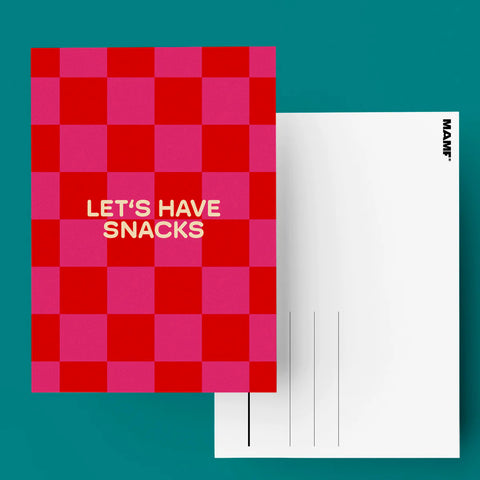 Postkarte 'Let's Have Snacks' MAMF