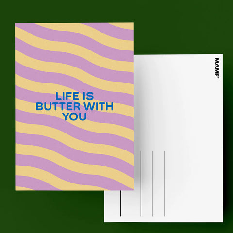 Postkarte 'Life is Butter With You ' MAMF