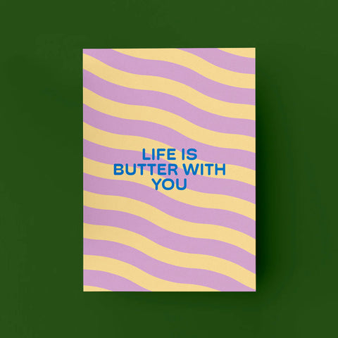 Postkarte 'Life is Butter With You ' MAMF