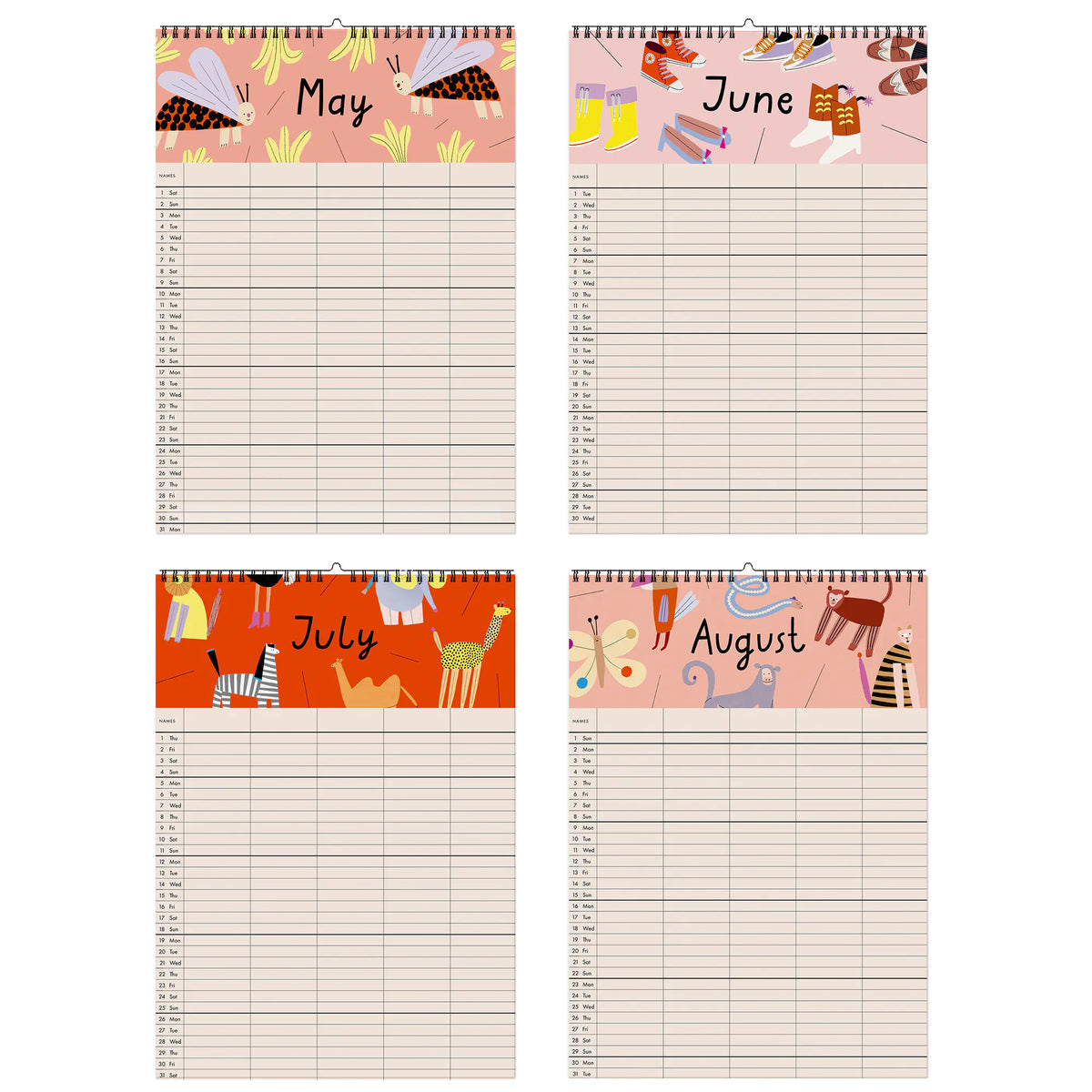 Familienkalender 2027 inkl. Poster + 88 Sticker Nuukk / Anna Katharina Jansen