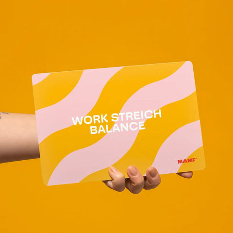 Frühstücksbrettchen 'Work Streich Balance'
