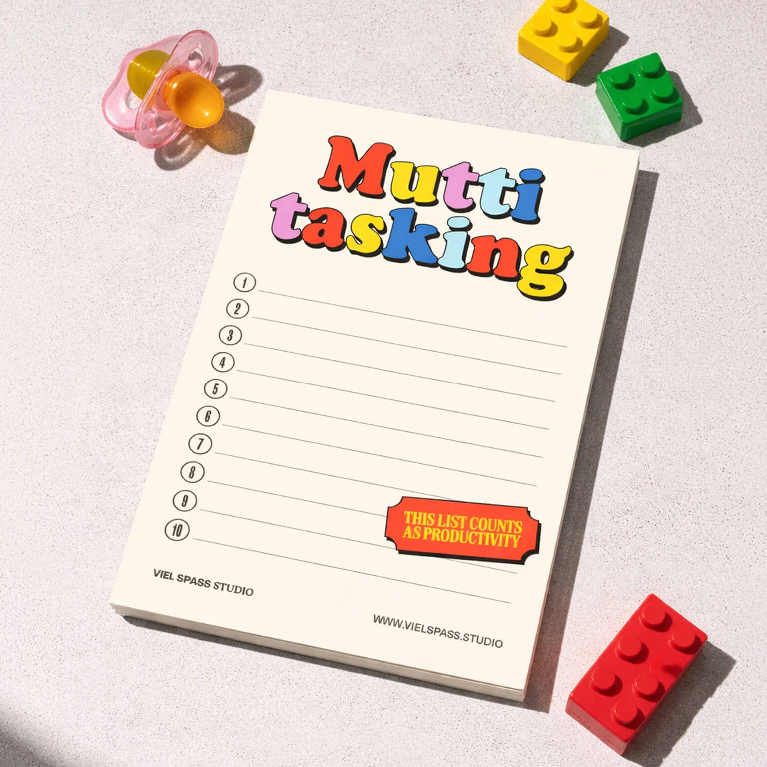 Notizblock 'Muttitasking' Viel Spass Studio