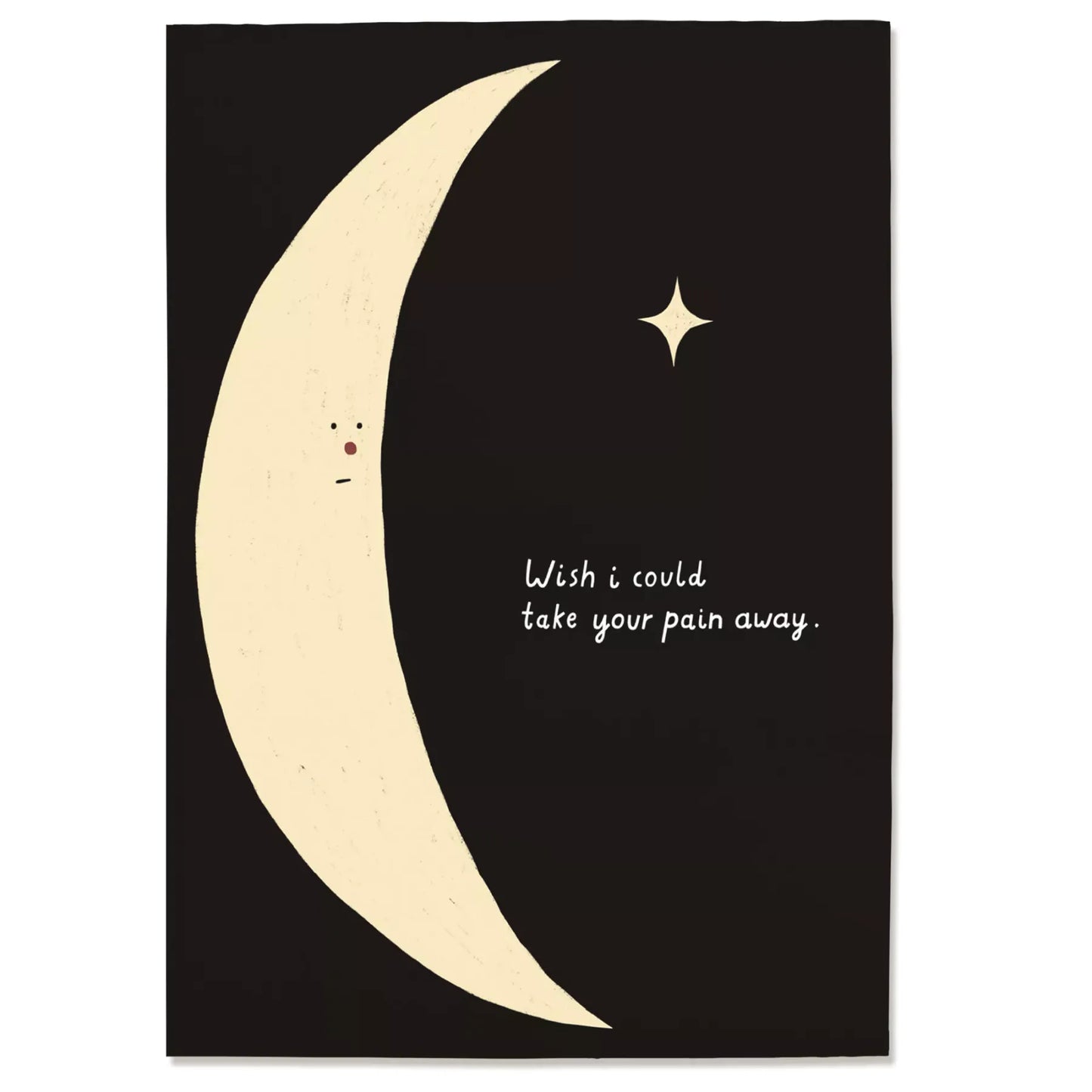 Postkarte 'Wish I could take your pain away' – Mond Anna Katharina Jansen