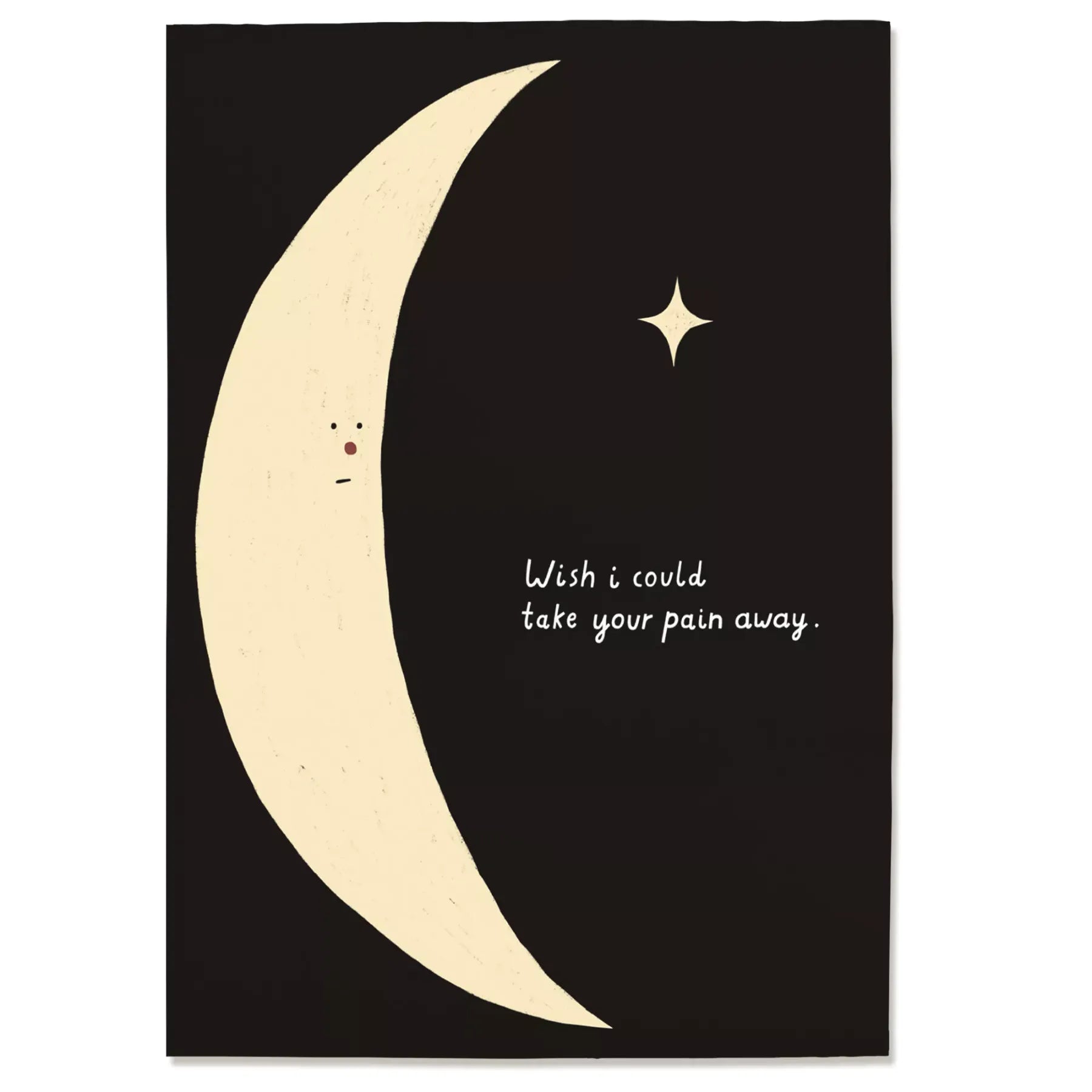 Postkarte 'Wish I could take your pain away' – Mond Anna Katharina Jansen