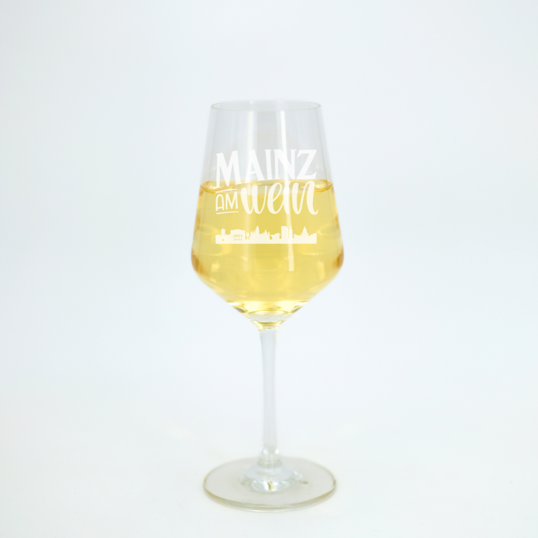 Weißweinglas 'Mainz am Wein'