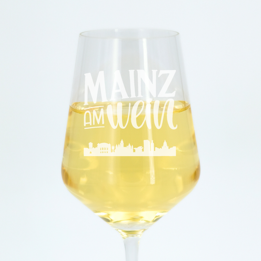 Weißweinglas 'Mainz am Wein'