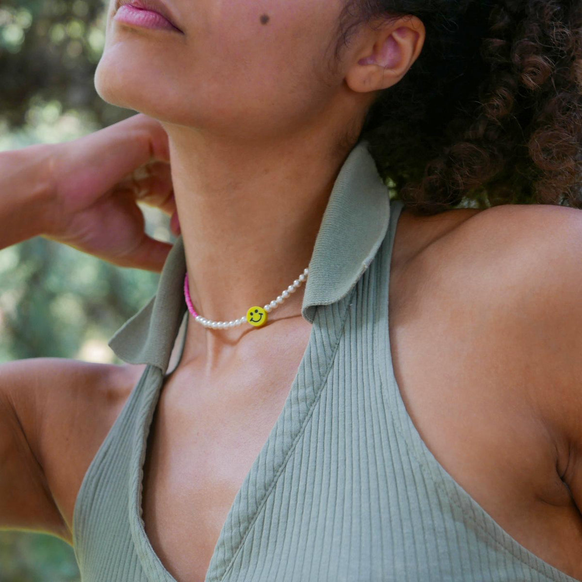 Smiley-Kette 'LuvLuv' – pink PinaPina