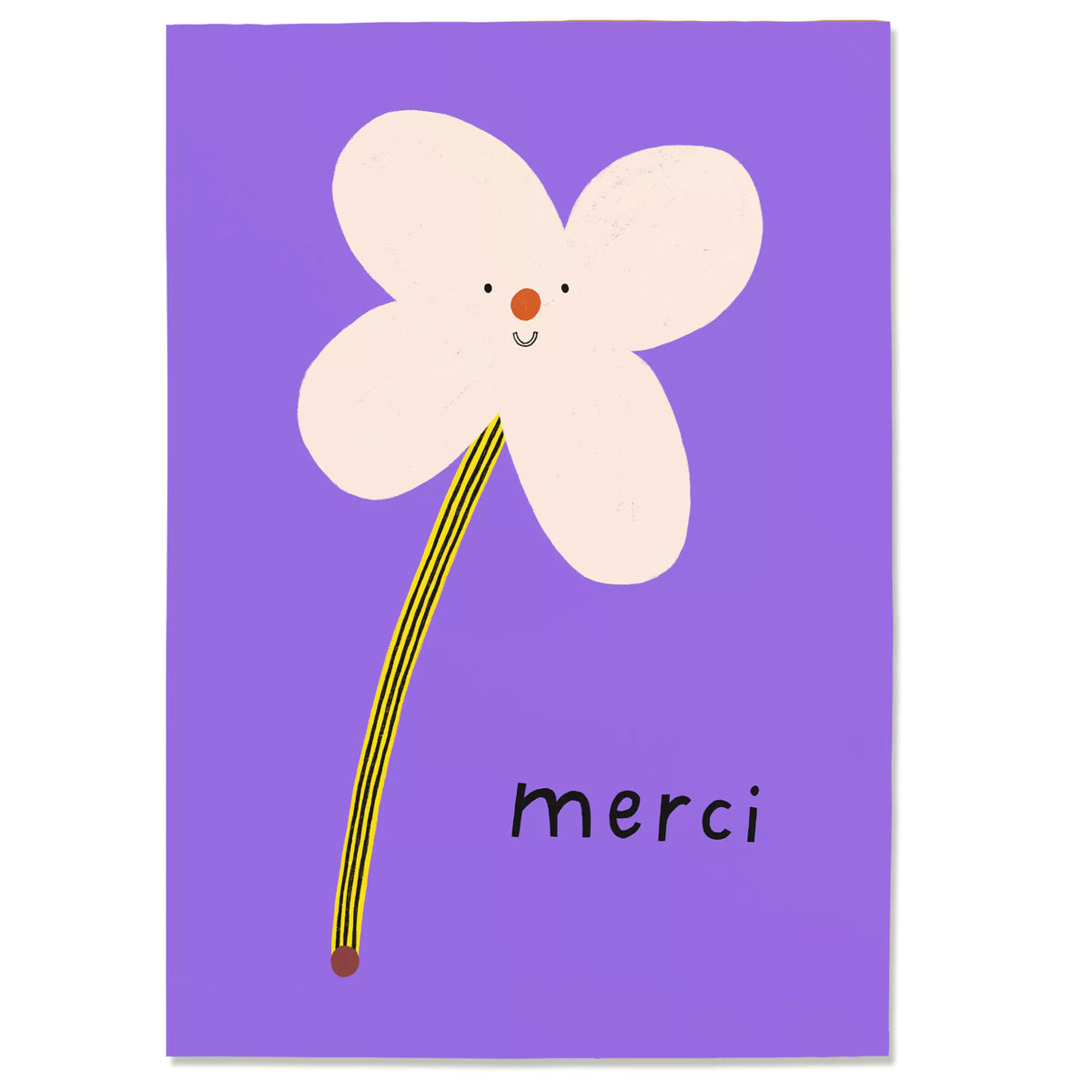 Postkarte 'Merci' – Blume Anna Katharina Jansen