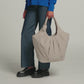 Pleat Tote Bag 'Scallop' – Monochrome Edition