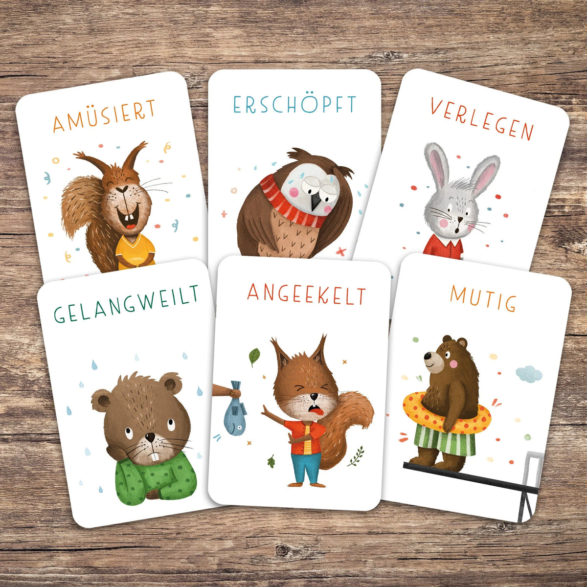 Gefühlskarten für Kinder 'Starke Gefühle' Rüsselfuchs