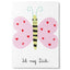 Postkarte 'Ich mag dich' – Schmetterling Unter Pinien