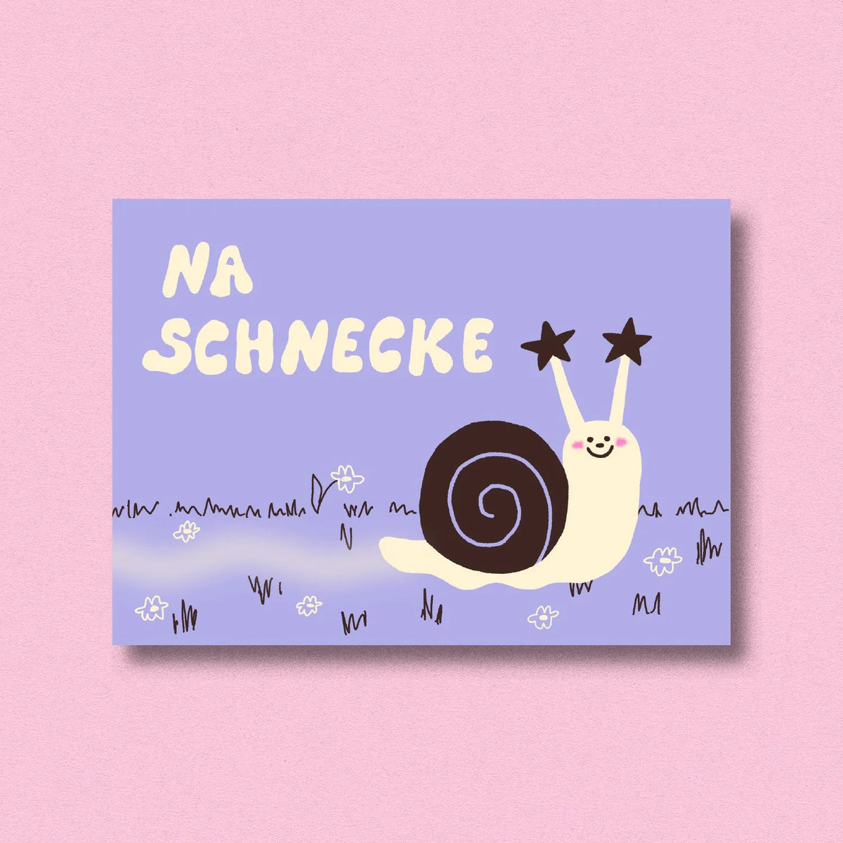 Postkarte 'Na Schnecke' Jenne Graßmann