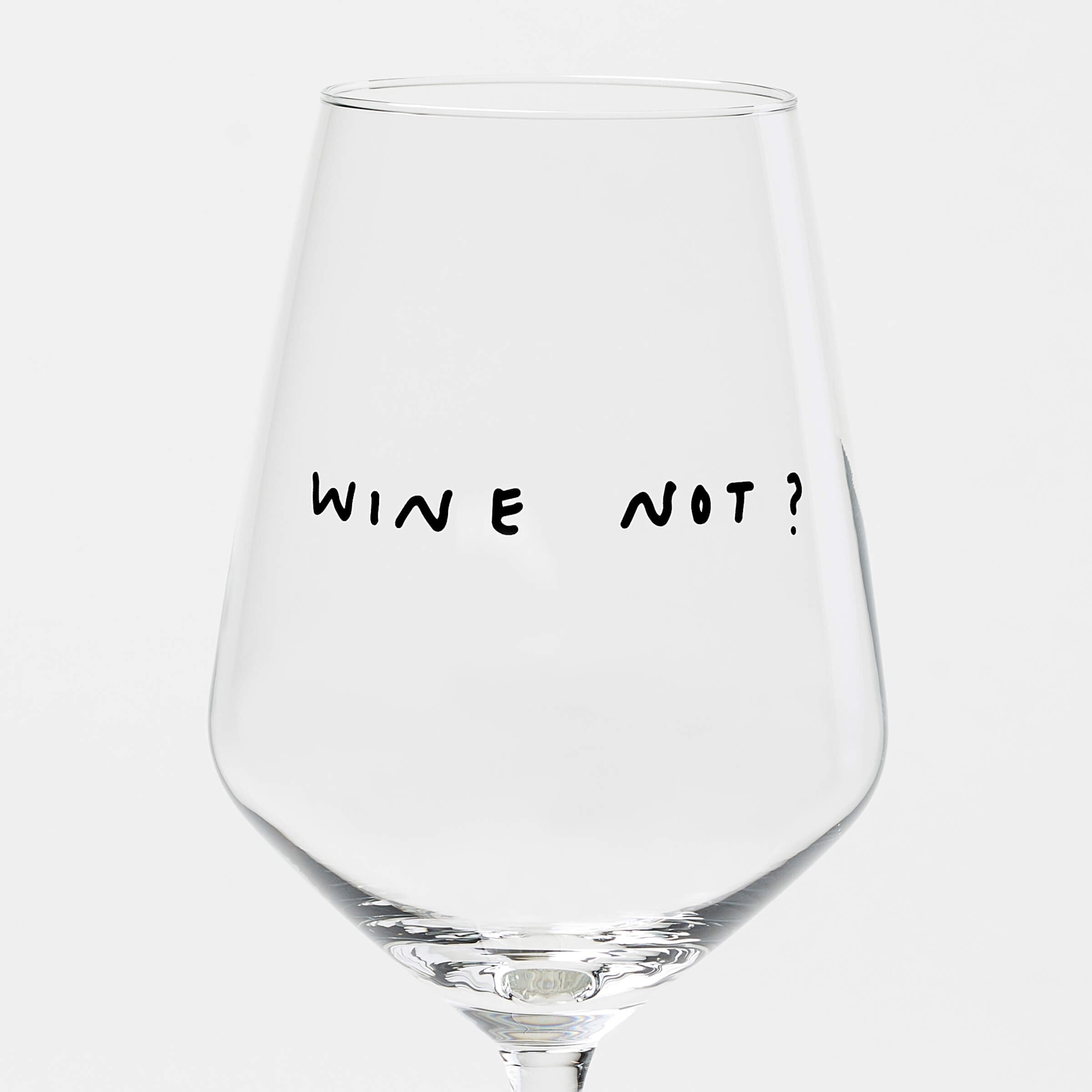 Weißweinglas 'Wine not?' edition selekkt