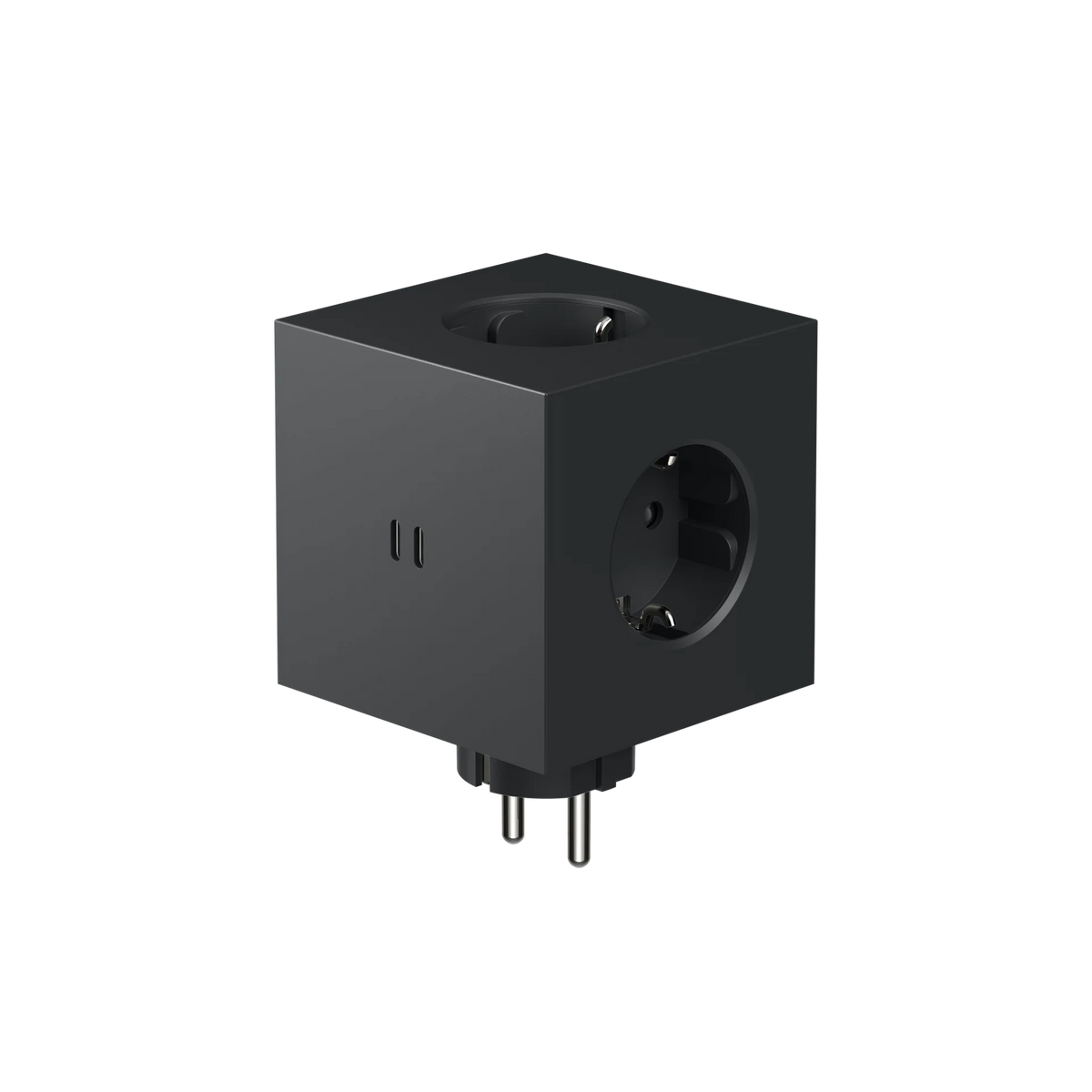 Steckdose 'Square 2' – Stockholm Black (ohne Kabel) Avolt