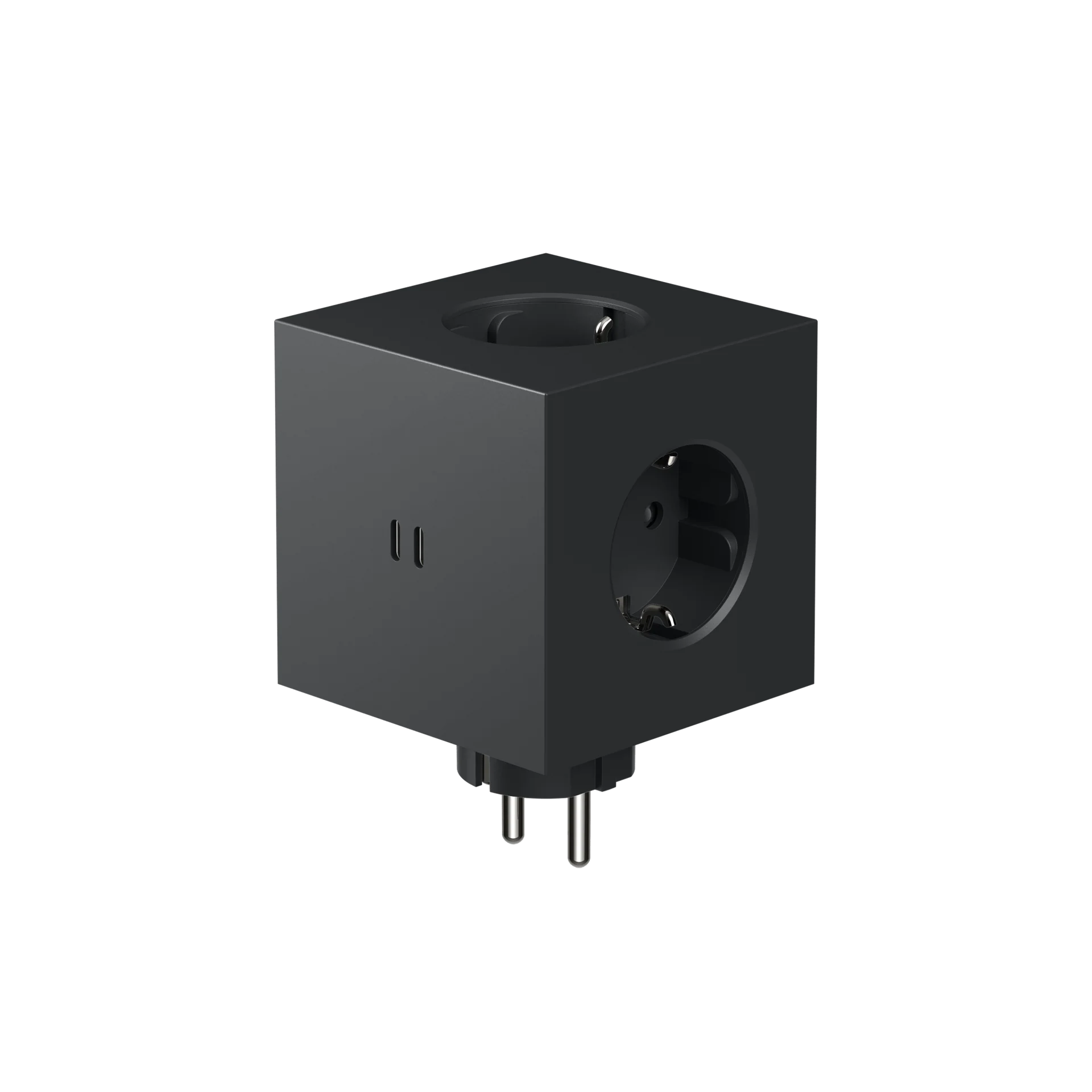 Steckdose 'Square 2' – Stockholm Black (ohne Kabel) Avolt