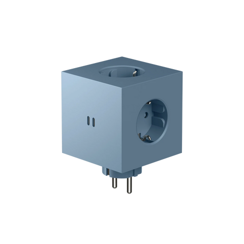 Steckdose 'Square 2' – Shark Blue (ohne Kabel)