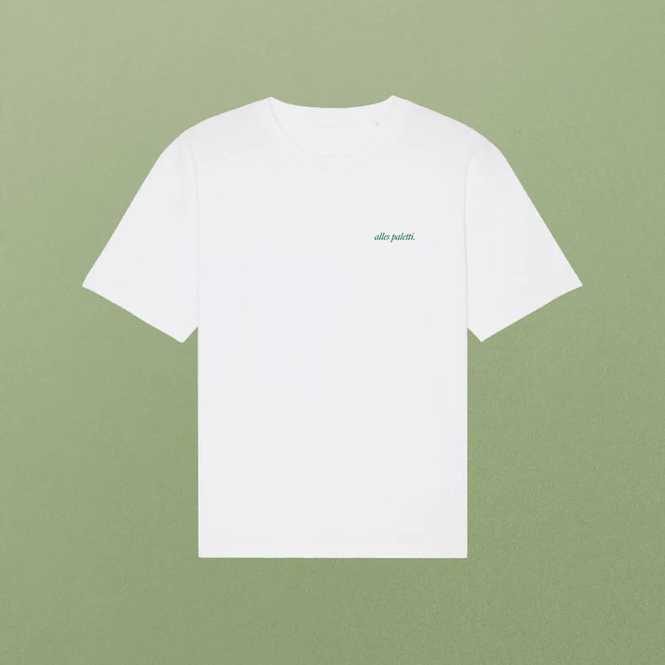 T-Shirt 'Bauch voll Spaghetti, alles paletti' Viel Spass Studio