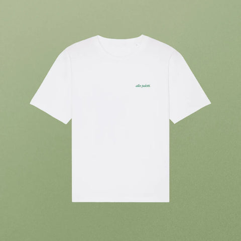 T-Shirt 'Bauch voll Spaghetti, alles paletti' Viel Spass Studio