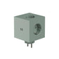 Steckdose 'Square 2' – Oak Green (ohne Kabel) Avolt