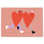 Postkarte 'Herzen' – zwei Herzen mit Inliner Anna Katharina Jansen
