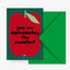Postkarte 'You are applesolutely the sweetest' – Apfel