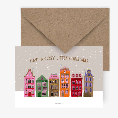 Postkarte 'Have a cosy little Christmas' typealive