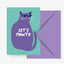 Postkarte 'Let's Pawty' – Katze typealive