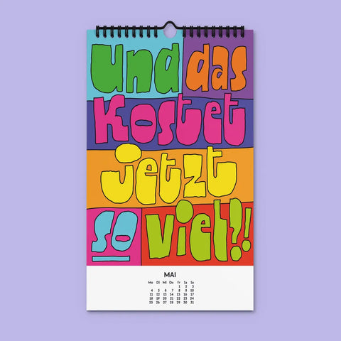Kalender 'Willst du nicht mal was Richtiges arbeiten' – 2026 edition selekkt