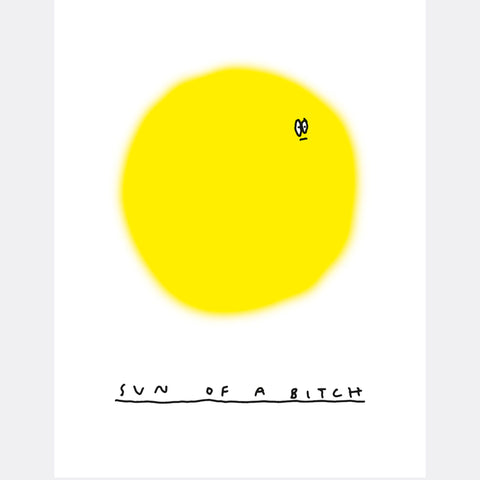 Print DIN A4 'Sun of a bitch'